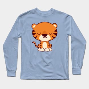 Kawaii Cute and Adorable Tiger Long Sleeve T-Shirt